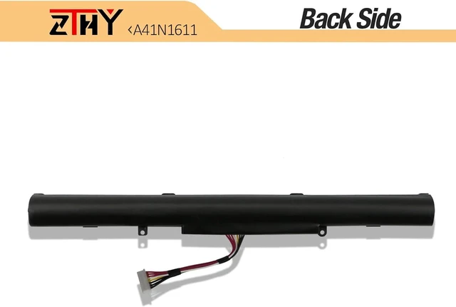 Alt view image 6 of 7 - ZTHY A41N1611 Laptop Battery Replacement for ASUS ROG GL553 GL553VW-1A/2B/2D GL553VD-1A/1B/2B/2D/FY072T/FY124T GL553VE-DS74/FY003T GL753V FX53VD FZ53V Series A41LK5H A41LP4Q OB110-00470000 14.4V 48Wh