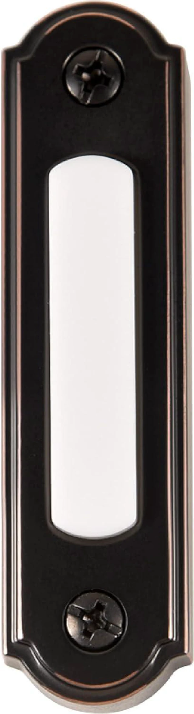 Main image of Newhouse Hardware 726843020509 BT5ORBL LED Lighted Metal Door Chime Push Button, Oil-Rubbed Bronze