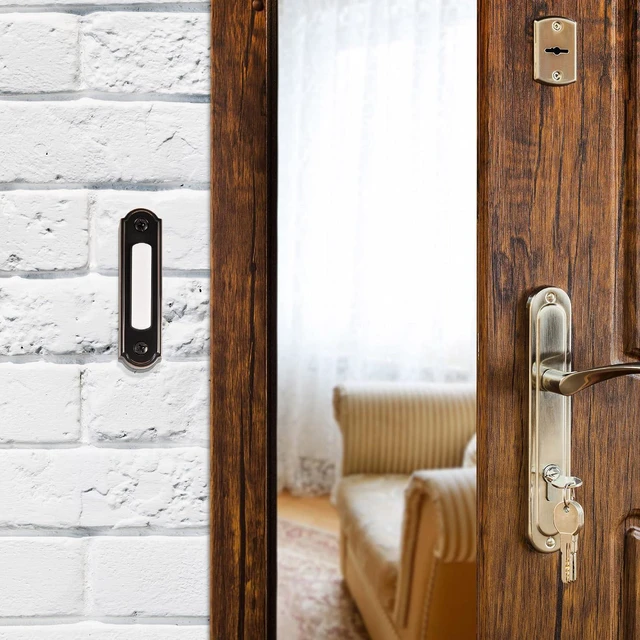 Alt view image 7 of 7 - Newhouse Hardware 726843020509 BT5ORBL LED Lighted Metal Door Chime Push Button, Oil-Rubbed Bronze
