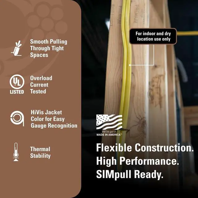 Alt view image 3 of 7 - Southwire Romex SIMpull 25 ft. 12/2 Solid CU NM-B W/G Wire, 28828221