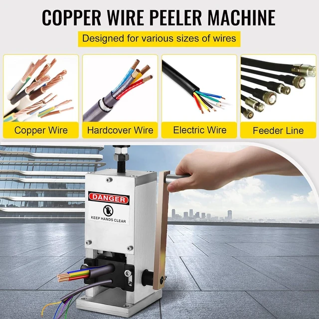 Alt view image 2 of 7 - VEVOR Manual Wire Stripping Machine 0.06''-0.98''