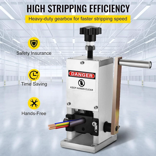 Alt view image 5 of 7 - VEVOR Manual Wire Stripping Machine 0.06''-0.98''