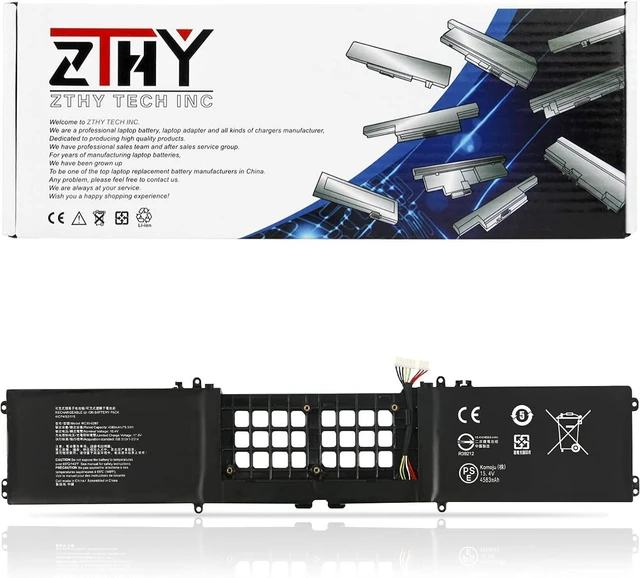 Main image of ZTHY RC30-0287 RZ09-0287 Laptop Battery Compatible with Razer Blade Pro 17 2019 2020 RTX 2060 2080 Max-Q RZ09-02876 RZ09-02877 RZ09-02878 RZ09-02876E92-R3U1 RZ09-03295 RZ09-03297 15.4V 70.5Wh 4583mAh