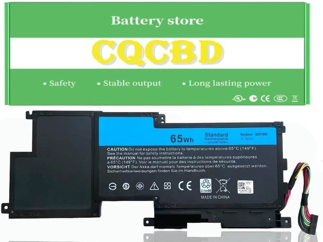 Main image of CQCBD W0Y6W WOY6W Battery Replacement for Dell XPS 15 15-L521X 9F233 3NPC0 03NPC0 15-L521X XPS15-3828 Series Notebook CN-03NPC0 9F233 09F233 9F2JJ 09F2JJ T1G6P Laptop (11.1V 65Wh)