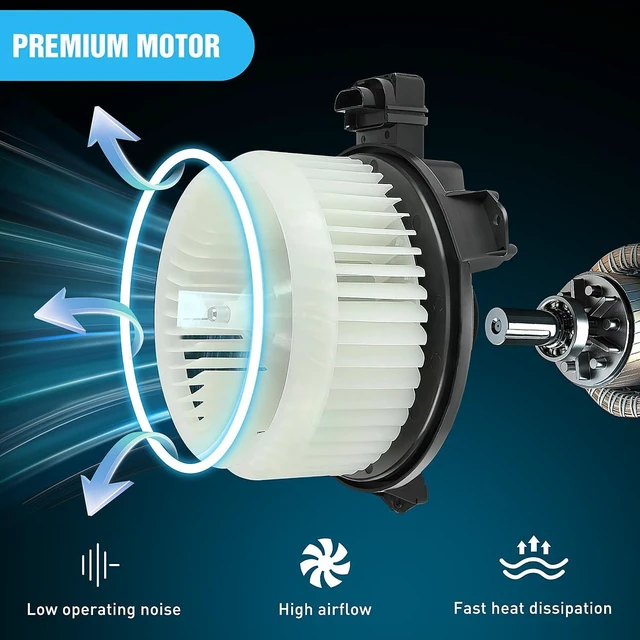 Alt view image 2 of 7 - Nilight HVAC Heater Blower Motor Fan Fit for Honda Civic 2013 2014 2015, CR-V 2012-2016, Accord 2013-2017, Acura RDX 2015-2018, Acura ILX 2016-2017 replaces#79310-T0A-A01 79310-T2F-A01