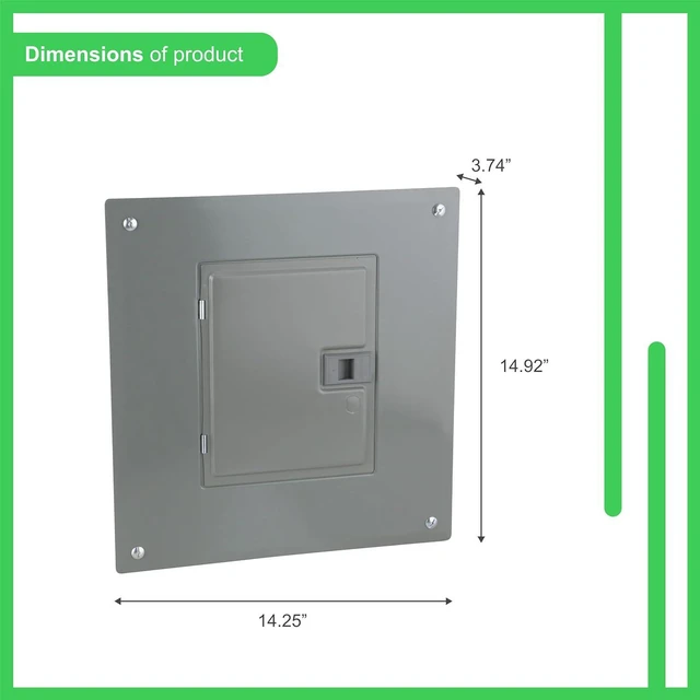 Alt view image 2 of 6 - Square D - HOM816M100PC Homeline 100 Amp 8-Space 16-Circuit Indoor Main Breaker Load Center with Cover (Plug-on Neutral Ready),