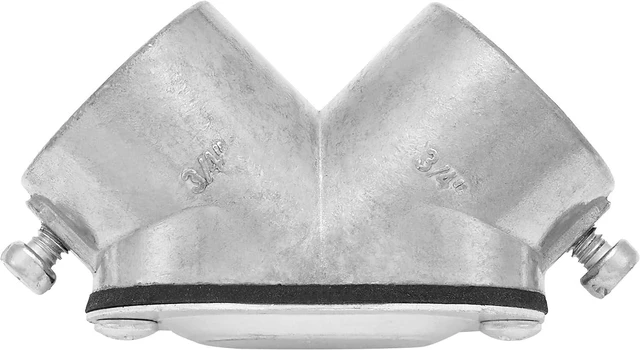 Alt view image 5 of 7 - Maxxima 3/4 in. Conduit Pull Elbow, EMT to EMT, 90-Degree, 6 Pack | Right Angle Bend, Threaded, Zinc Die Cast, For Wire Installation