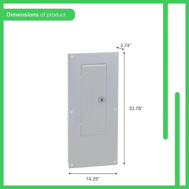 Alt view image 3 of 4 - Square D - HOM3060M150PC Homeline 150 Amp 30-Space 60-Circuit Indoor Main Breaker Load Center with Cover (Plug-on Neutral Ready),