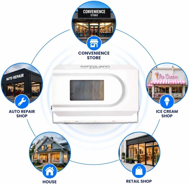 Alt view image 3 of 7 - ERA-PIR-SPK Motion Activated Door Announcer - Over-Door PIR Sensor with Built-in Speaker for Retail Store Business Entrance Alert Notification & Elderly Care Applications