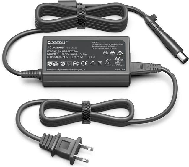 Main image of 24V 2.7A AC/DC Adapter Charger Compatible with Medistrom Pilot-24 Lite 645759689818 P24MPLBP1 PowerLite 24 PowerBank Pilot-24Lite CPAP Battery Backup Adaptor Power Supply Cord