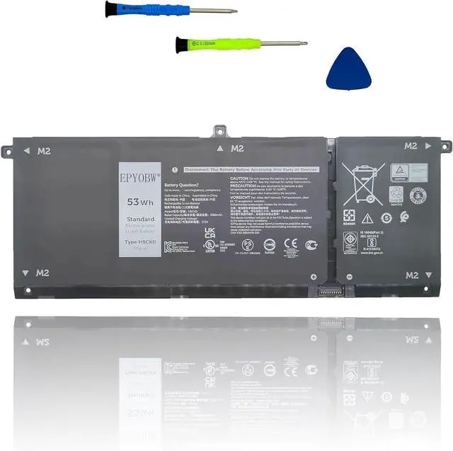 Main image of H5CKD Laptop Battery 53Wh 3360mAh 15V 0H5CKD JK6Y6 0JK6Y6