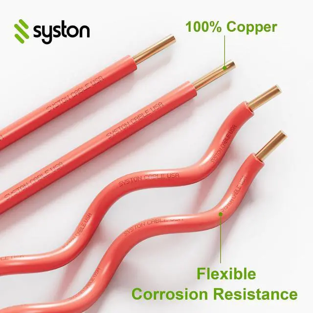 Alt view image 4 of 7 - SYSTON CABLE TECHNOLOGY 14 AWG Tracer Wire 600V Solid Conductor Direct Burial, Underground Tracer Wire for Locating Underground Pipes Line Gas Water Sewer Pipe and Fiber Optic (500)