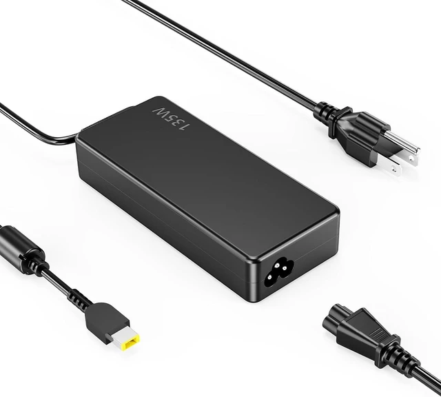 Main image of 135W 20V 6.75A AC Charger Replacement, Fit for Lenovo ThinkPad & Ideapad Gaming L340 3-15, 4X20E50558 Laptop Power Adapter Supply