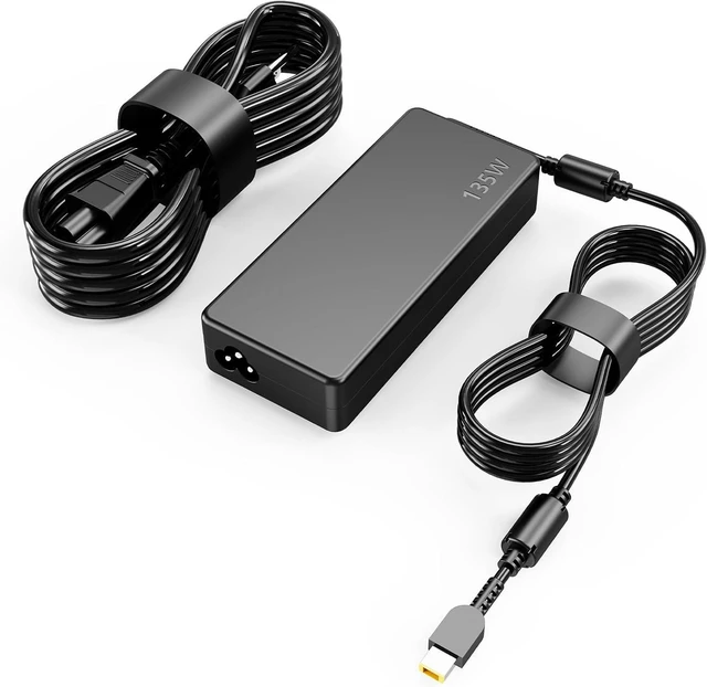 Alt view image 3 of 6 - 135W 20V 6.75A AC Charger Replacement, Fit for Lenovo ThinkPad & Ideapad Gaming L340 3-15, 4X20E50558 Laptop Power Adapter Supply