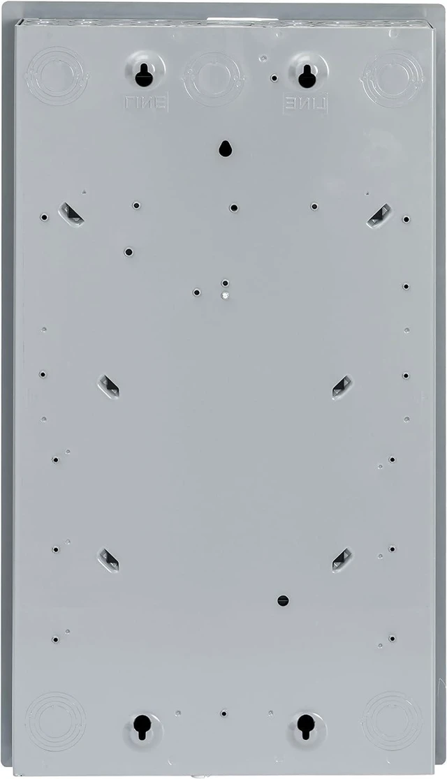 Alt view image 3 of 3 - Square D - HOM2448M100PC Homeline 100-Amp 24-Space 48-Circuit Indoor Main Breaker Load Center with Cover, Plug-on Neutral Ready