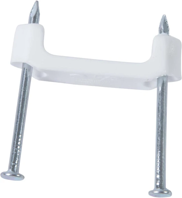 Alt view image 4 of 7 - Gardner Bender PS-575 Plastic Staple, 3/4-Inch, Secures 14/3, 12/3, 10/3 Cable, 500/Box, White