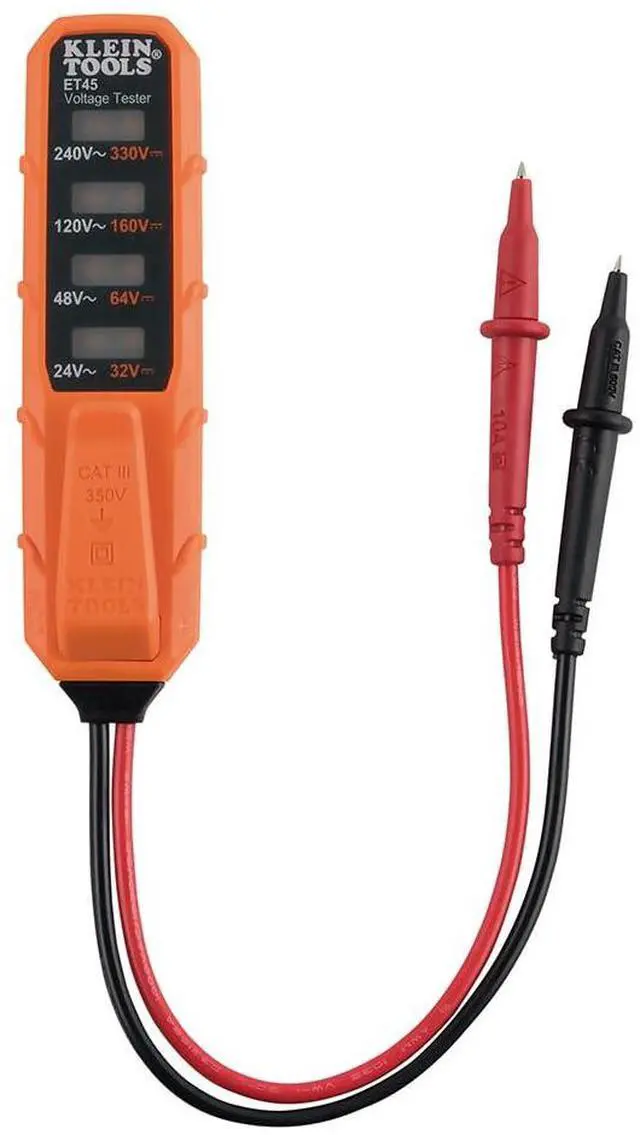 Alt view image 7 of 7 - Klein Tools ET45VP Electrical Test Kit with GFCI Outlet Tester and AC/DC Voltage Tester