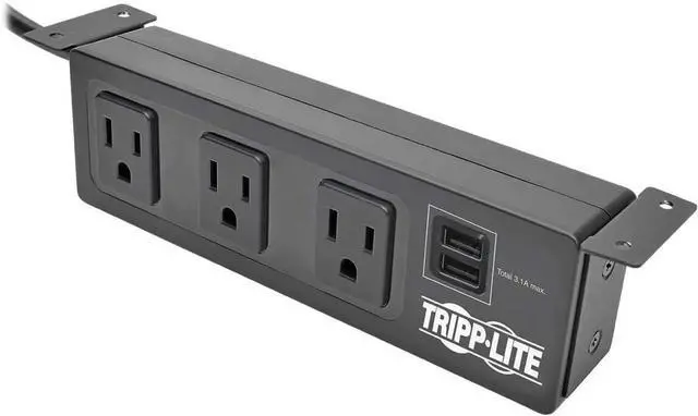 Main image of Tripp Lite TLP310USBS Computer Surge Protector, Black