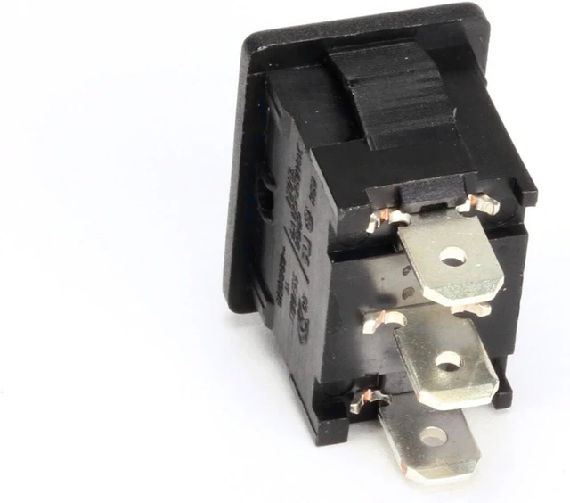 Alt view image 2 of 4 - Manitowoc Ice Toggle Switch, ON-OFF Operation, Push On Terminal, Metal, Panel Mount