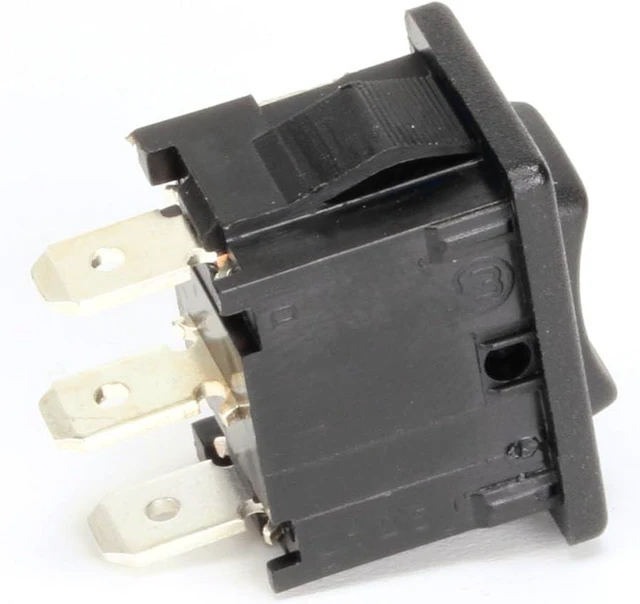 Alt view image 3 of 4 - Manitowoc Ice Toggle Switch, ON-OFF Operation, Push On Terminal, Metal, Panel Mount