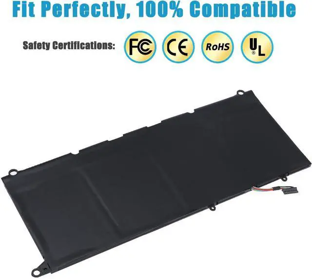 Alt view image 5 of 6 - 60WH PW23Y Laptop Battery Compatible with Dell XPS 13 9360 2017 13-9360-D160913-9360-D1705G 13-9360-D1605T 13-9360-D1609G 13-9360-D1605G 13-9360-D1805T P54G002 Series RNP72 TP1GT 0RNP72 0TP1GT