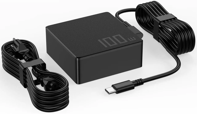 Main image of 100W USB C Charger PD Fast Charging Compatible with Asus ROG Ally, ZenBook,Strix,HP ThinkPad MacBook Acer Computer Google MSI LG Samsung Type C Cord Power Supply