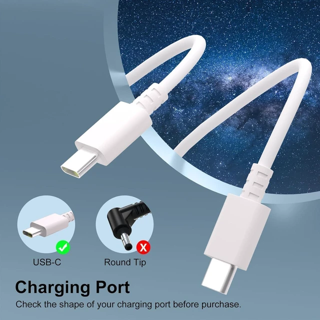 Alt view image 3 of 7 - 65W USB C Charger for Samsung Galaxy Book 2 3 4 pro 360 NP935QDC NP950QDB Notebook 9 7 Edge 14 16 15.613.3 Laptop Type C Power Supply Adapter Cord