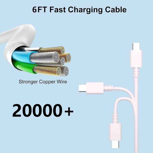 Alt view image 5 of 7 - 65W USB C Charger for Samsung Galaxy Book 2 3 4 pro 360 NP935QDC NP950QDB Notebook 9 7 Edge 14 16 15.613.3 Laptop Type C Power Supply Adapter Cord