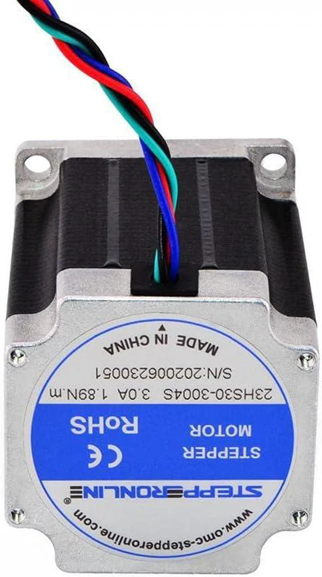 Alt view image 6 of 6 - STEPPERONLINE Nema 23 Stepper Motor 3.0A 269oz.in/1.9Nm 76mm Length Step motor for CNC Mill Lathe Router