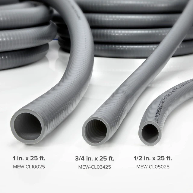 Alt view image 5 of 7 - Maxxima 3/4 in. x 25 ft. Flexible PVC Non Metallic Liquid Tight Electrical Conduit 25 Foot Roll