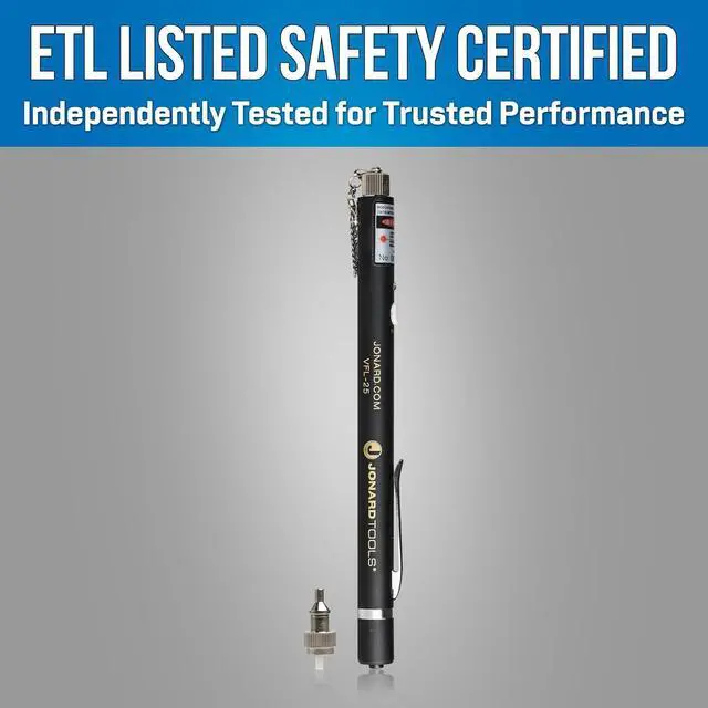 Alt view image 7 of 7 - Jonard Tools VFL-150 Visual Fault Locator with Included FC to LC Adapter