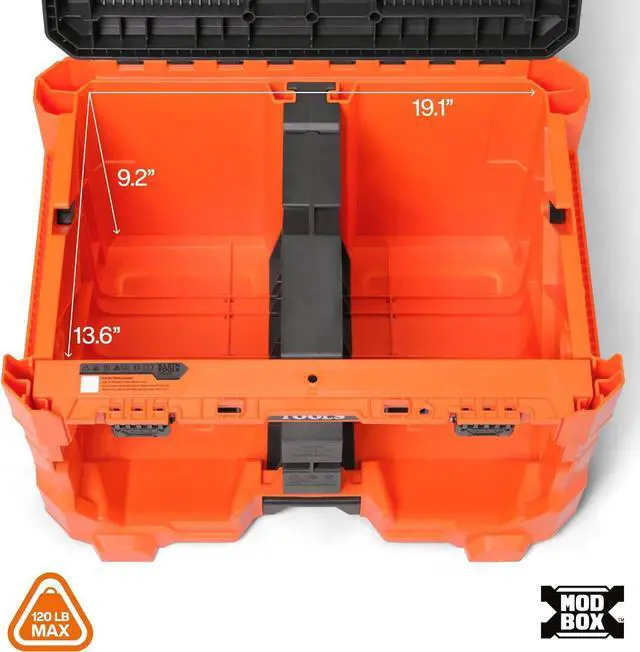 Alt view image 3 of 6 - Klein Tools 54825MB MODbox Wire Spool Dispenser, Conduit and Wire Puller, Holds (4) 500-Foot Spools, 120-Pound Capacity, Compatible with MODbox Components