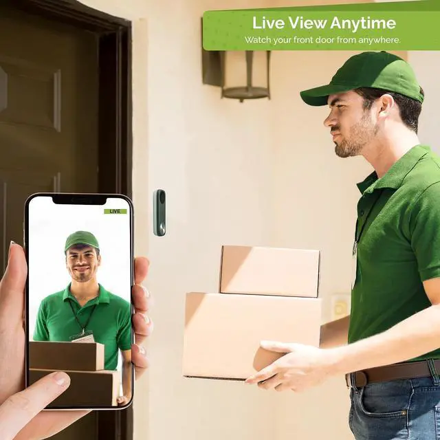 Alt view image 2 of 7 - Remo+ RemoBell S WiFi Video Doorbell Camera with HD Video, Motion Sensor, 2-Way Talk, and Alexa Enabled (No Monthly Fees) (Free Cloud Storage)