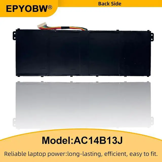 Alt view image 6 of 6 - AC14B13J Laptop Battery 36Wh 3220mAh 11.4V Compatible with Acer Aspire E3-111 ES1-511 / Aspire V3-111 V5-122 / Chromebook CB3-111 CB5-311 / Swift 3 / Spin 5 Series AC14B18J 4ICP5/57/80