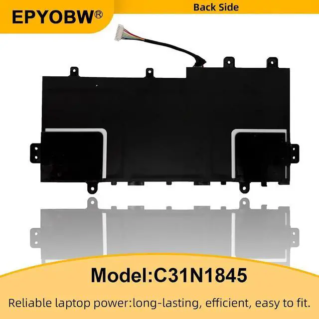 Alt view image 7 of 7 - C31N1845 Laptop Battery 42Wh Compatible with ASUS Chromebook C424MA C424MA-DH48F / Chromebook Flip C436FA C436FA-DS599TW C436FA-E10005 Series Notebook 3ICP4/74/84 0B200-03570000