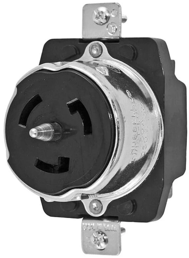 Main image of Hubbell CS8369 Locking Receptacle, 50 amp, 3 Phase 250V, 3 Pole 4 Wire