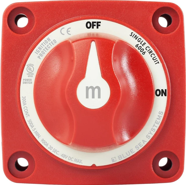 Alt view image 7 of 7 - Blue Sea Systems ST Blade Fuse Block - 12 Circuits with Negative Bus & Cover & m-Series Battery Switches