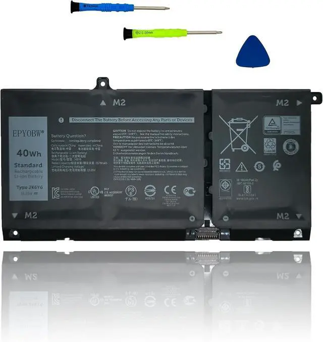 Main image of JK6Y6 Laptop Battery 40Wh 0JK6Y6 H5CKD 7T8CD TXD03