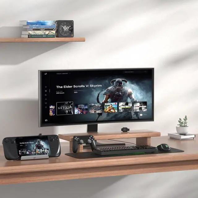 Alt view image 7 of 7 - YCE12-in-1 Steam Deck Dock for ROG Ally X, Steam Deck, Legion Go, Switch | Dual 5cm RGB cooling fans, 6USB ports, 4K60Hz HDMI port, 1000Mbps Ethernet port, 100W PD fast charging