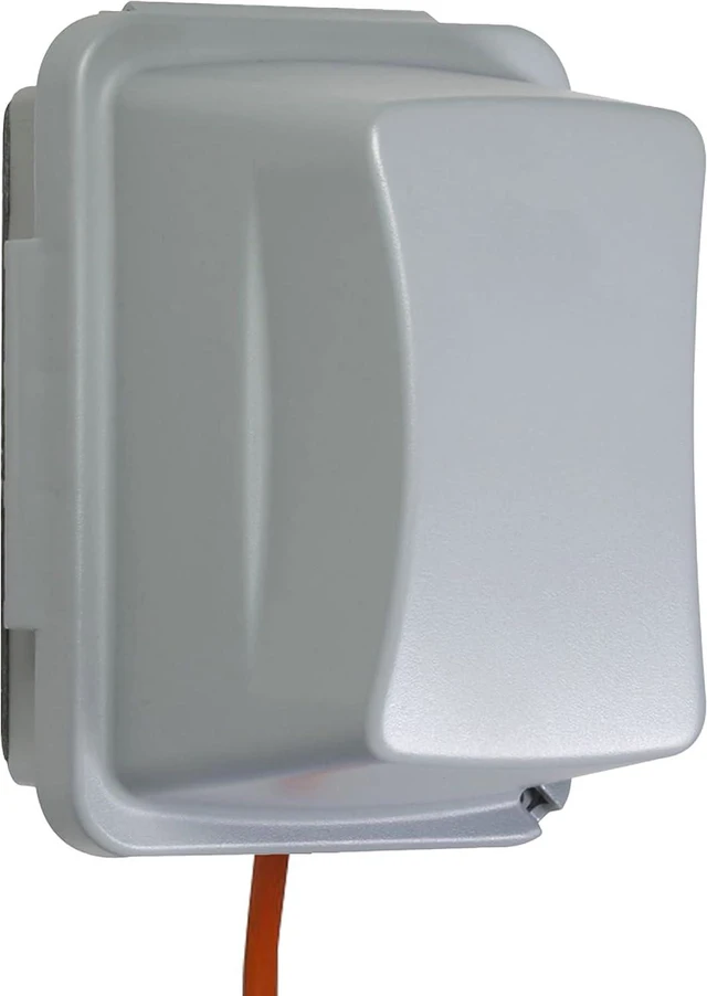 Main image of Taymac MM710G Jumbo 4-3/4-Inch Depth Weatherproof in-Use Plastic Cover 16 Configurations Vertical/Horizontal One Gang, Grey