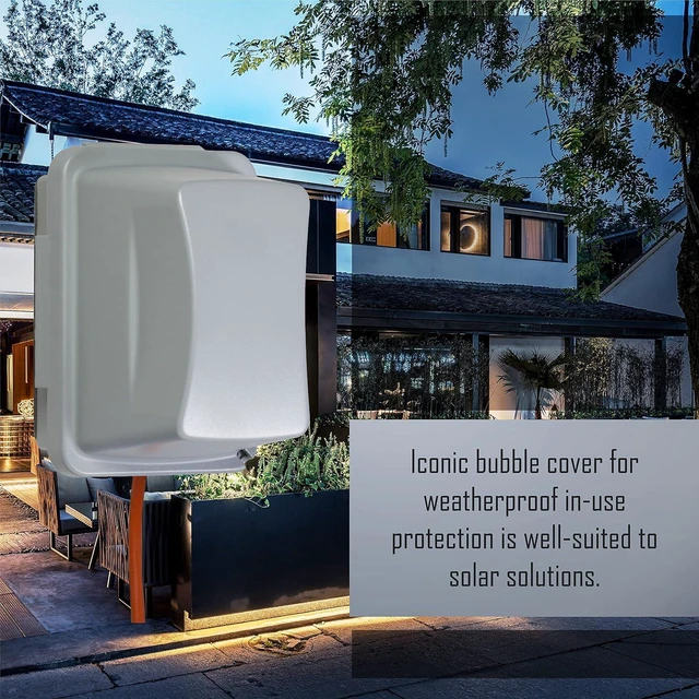 Alt view image 7 of 7 - Taymac MM710G Jumbo 4-3/4-Inch Depth Weatherproof in-Use Plastic Cover 16 Configurations Vertical/Horizontal One Gang, Grey