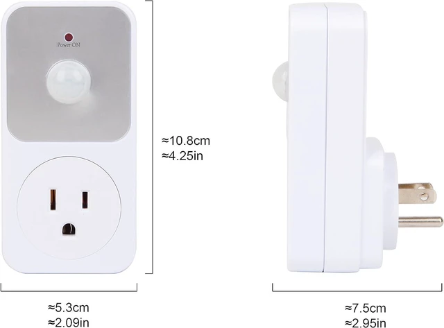 Alt view image 2 of 6 - SummitLink Motion Activated Power Socket Electrical Outlet