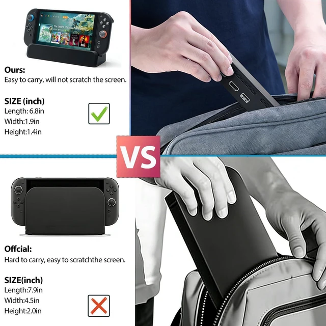 Alt view image 6 of 6 - TV Dock Station for Nintendo Switch 2,Switch 2 Dock Replacement with 4K@120Hz HDMI Output USB Port Type C Port for Nintendo Switch 2Not Support Switch 1