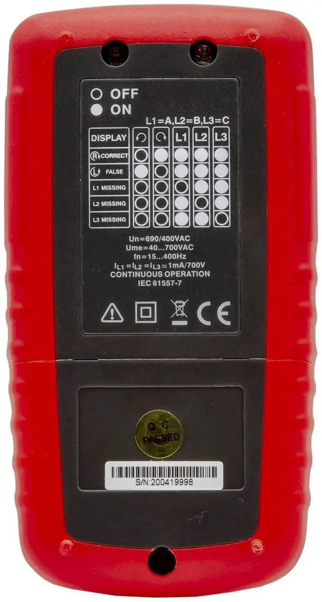 Alt view image 5 of 6 - Triplett PR400 Phase Rotation Tester