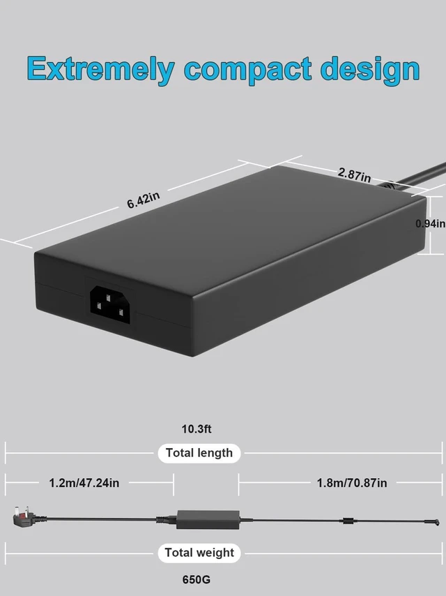 Alt view image 4 of 7 - 230W 180W Charger for MSI GE62MVR GE63 GE63VR GE65 GE72MVR GE73 GE73VR GE75 GL63 GL65 GL73 GL75 GP63 GP65 GP73 GP75 GT72 GT72S GT72VR WT72 WT72S WE63 WE65 WE73 WE75 Alpha 15 17 Laptop