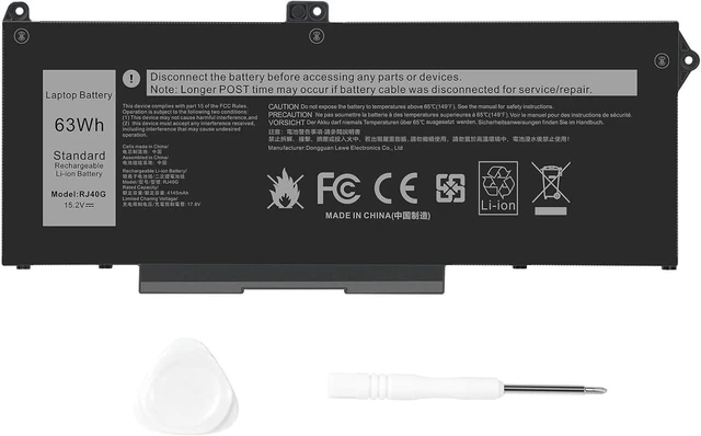 Main image of TREE.NB RJ40G Laptop Battery for Dell Latitude 14 5420 Latitude 15 5520 Precision 15 3560 Series 01K2CF 075X16 WY9DX P137G P137G001 P104F P104F001 0WK3F1 0M3KCN 005R42 F3T9T 7RV10