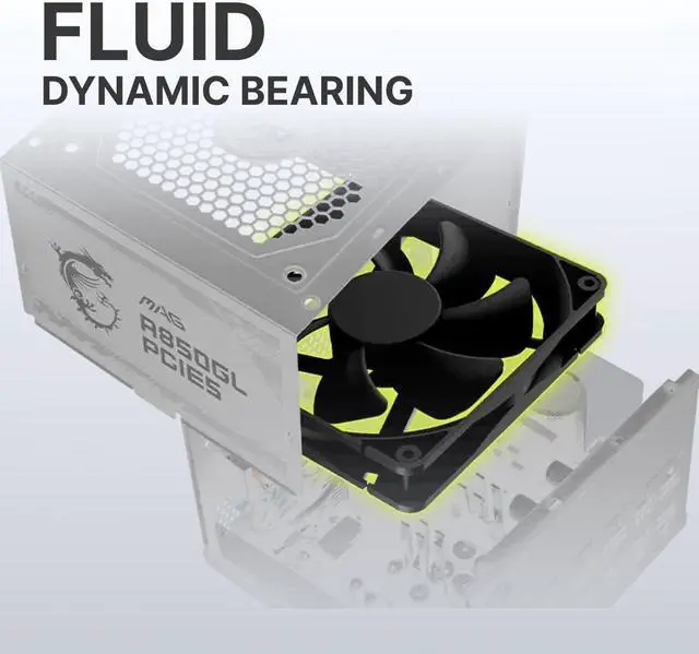 Alt view image 7 of 7 - MSI MAG A850GL PCIE5 White, Fully Modular Compact Gaming 850W Power Supply, 80+ Gold, ATX 3.1 & PCIe 5.1 Ready, Native Dual-Color 12V-2x6 Cable, 10 Year Warranty