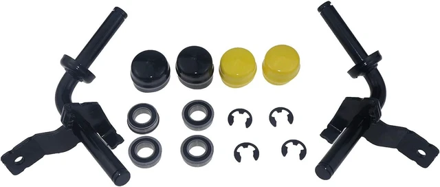 Alt view image 3 of 6 - DVPARTS Steering Spindle Kit GY22251BLE GY22252BLE for John Deere LA100 LA105 LA115 LA120 LA125 LA130 LA135 LA140 LA145 LA150 LA155 LA165 LA175 D100 D110 D120 D130 D140 D150 D155 D160 D170