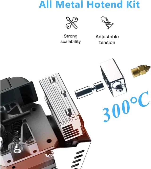 Alt view image 3 of 6 - Creality Official Sprite Extruder Pro KitSupport 300° High Temperature PrintingAll Metal Direct Drive Extruder for Ender 3/Ender 3 V2/Ender 3 Pro/Ender 3 MAX 3D Printers