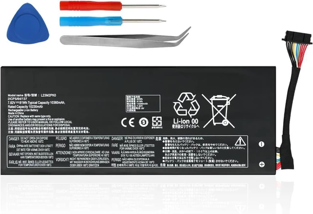 Main image of 81WH L23M2PK0 L23B2PK0 Laptop Battery Replacement for Lenovo Legion Go 8APU1 8.8 inch AMD Ryzen Z1 Extreme Handheld Gaming PC Series L23D2PK0 L23C2PK0 L23L2PK0 5B11M36299 5B11M36296 5B11M36298